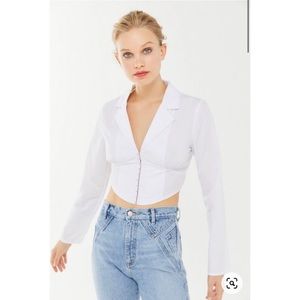 Lioness The Carrie Collared V-Neck Top